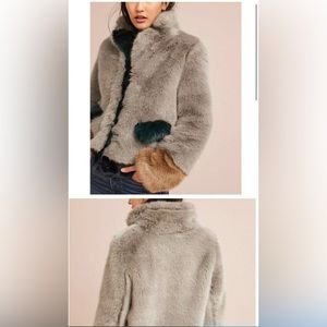 Molliolli Anthropologie fur coat size medium